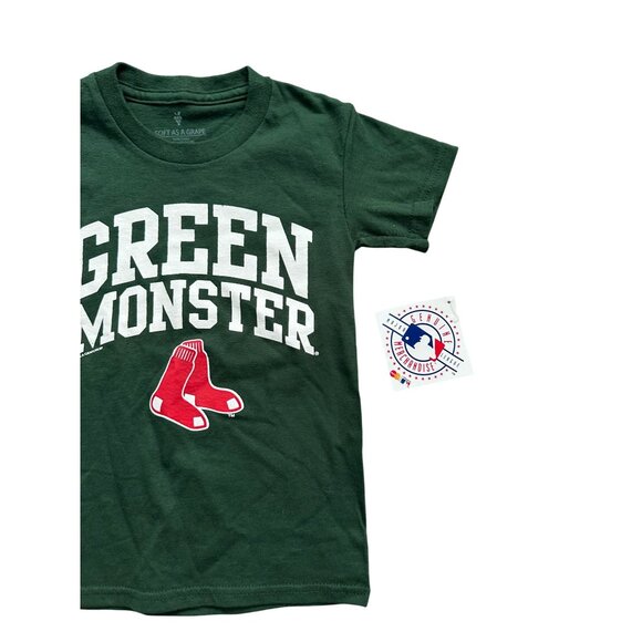 BOSTON RED SOX Boys Green Monster MLB T Shirt Size XS (2/4) NEW NWT - Picture 4 of 5